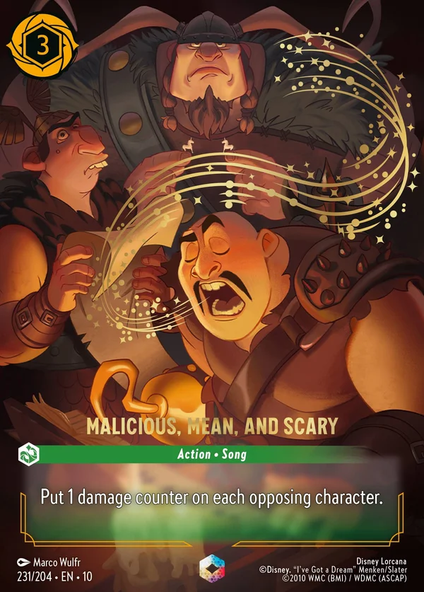 È un Piacere Spaventare — Disney Lorcana Azione card from Whispers in the Well