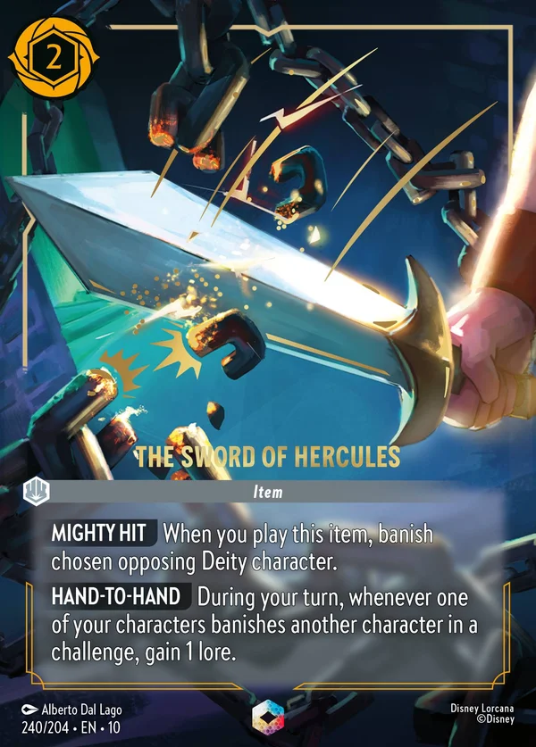 La Spada di Ercole — Disney Lorcana Oggetto card from Whispers in the Well