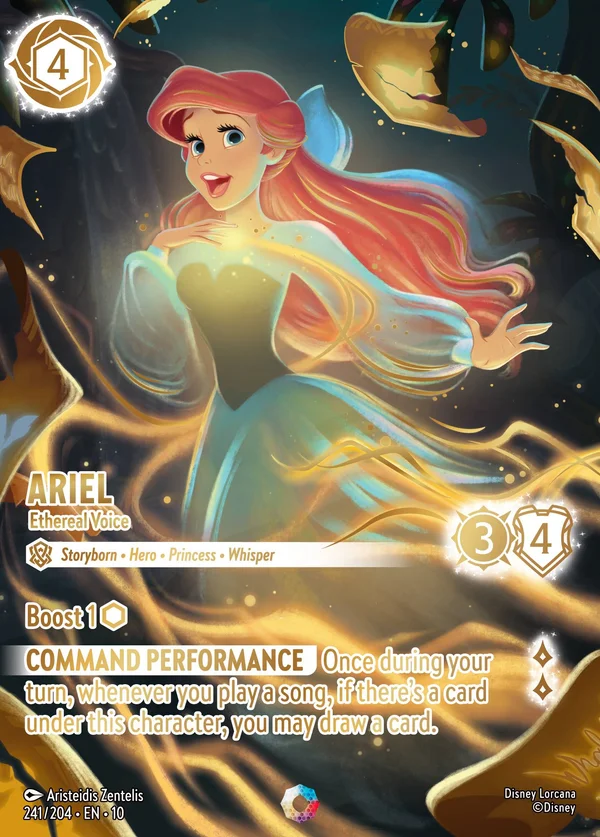 Ariel - Voce Eterea — Disney Lorcana Personaggio card from Whispers in the Well
