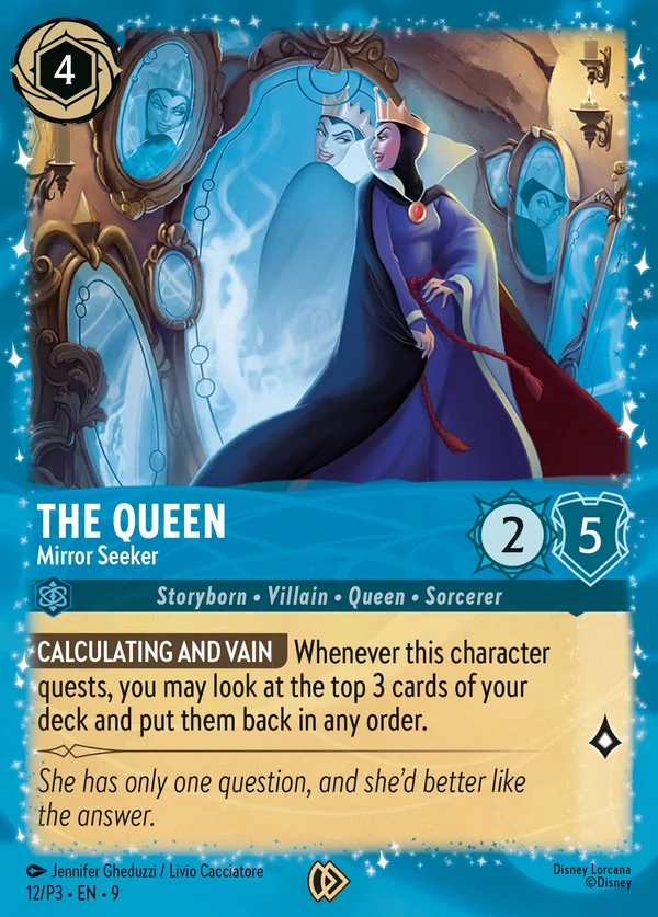 The Queen - Mirror Seeker — Disney Lorcana Character card from Fabled