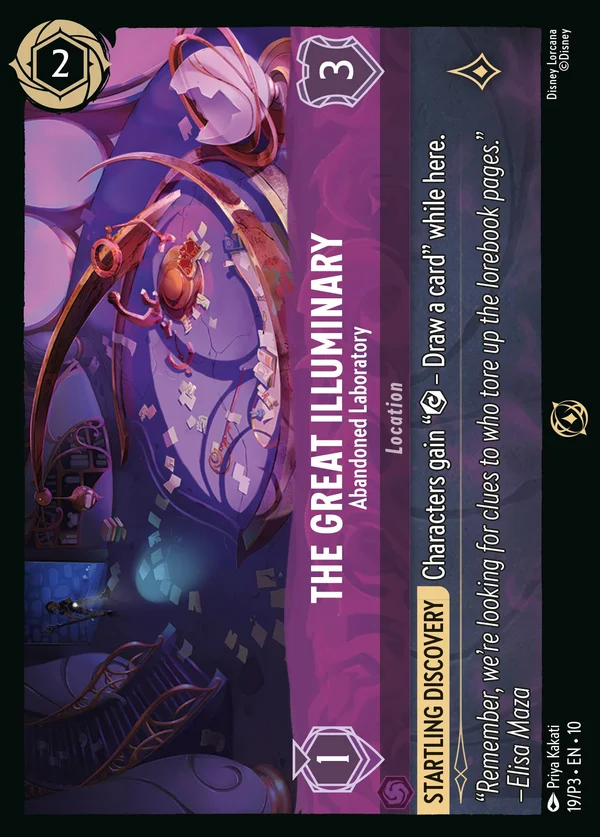 Il Grande Illuminarium - Laboratorio Abbandonato — Disney Lorcana Luogo card from Whispers in the Well
