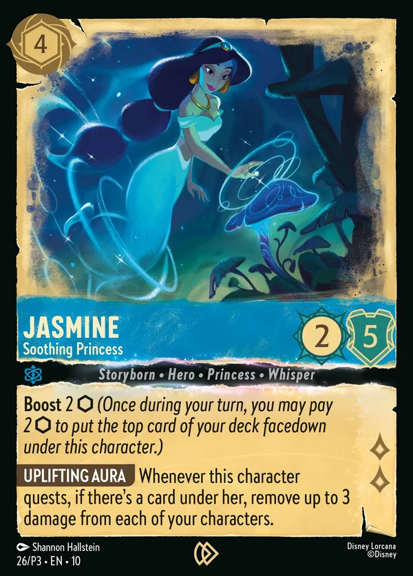 Jasmine - Soothing Princess — Disney Lorcana Character card from Whispers in the Well