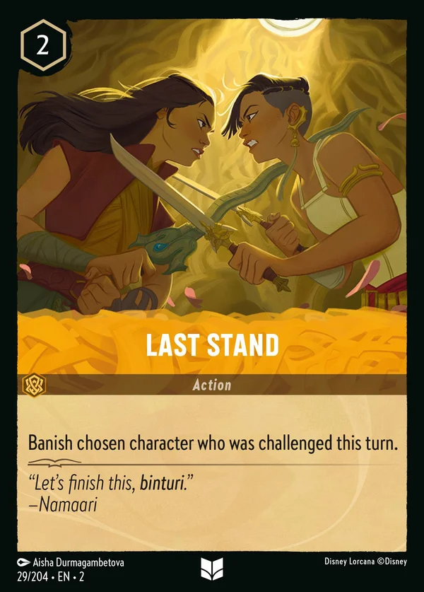 Last Stand — Disney Lorcana Action card from Rise of the Floodborn