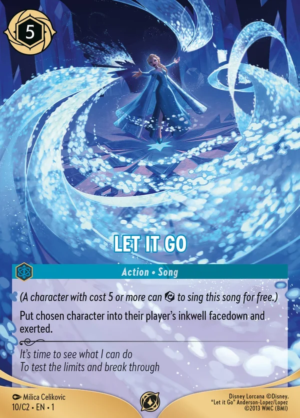 Let it Go — Disney Lorcana Action card from The First Chapter