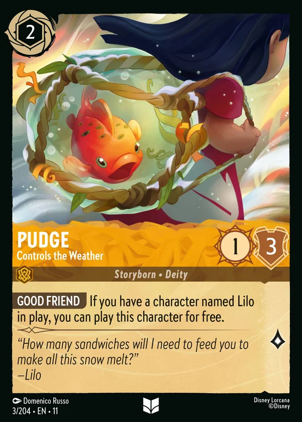 Pudge - Controlla il Tempo — Disney Lorcana Personaggio card from Winterspell