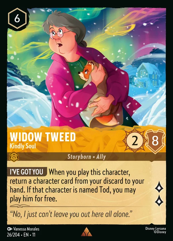 Signora Tweed - Anima Gentile — Disney Lorcana Personaggio card from Winterspell