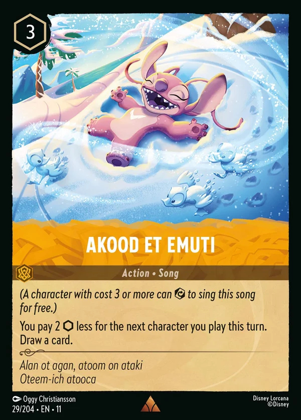 Akood et Emuti — Disney Lorcana Azione card from Winterspell