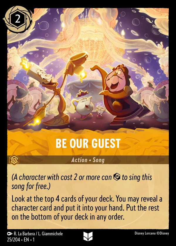 Be Our Guest — Disney Lorcana Action card from The First Chapter