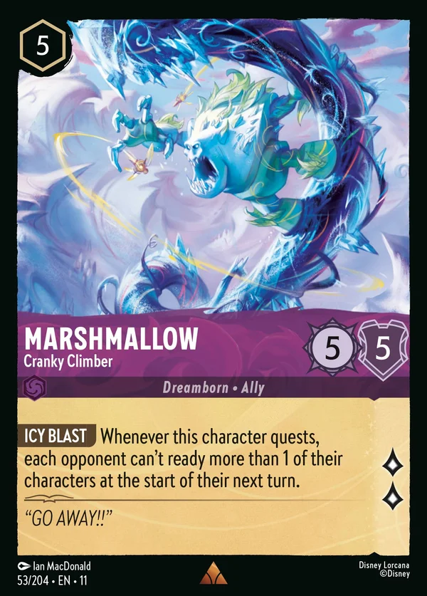 Marshmallow - Cranky Climber — Disney Lorcana Character card from Winterspell