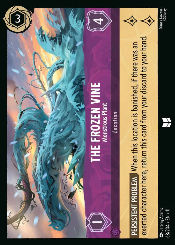Il Viticcio Congelato - Pianta Mostruosa — Disney Lorcana Luogo card from Winterspell