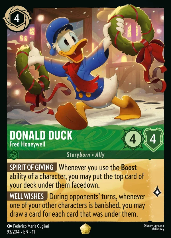 Paperino - Fred Honeywell — Disney Lorcana Personaggio card from Winterspell
