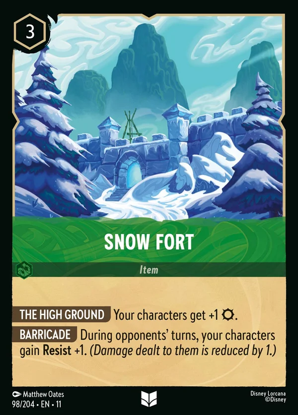 Fortino di Neve — Disney Lorcana Oggetto card from Winterspell