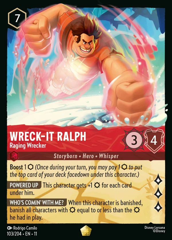 Ralph Spaccatutto - Spaccatore Impetuoso — Disney Lorcana Personaggio card from Winterspell