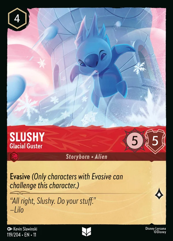 Ghiaccio - Soffiatore Glaciale — Disney Lorcana Personaggio card from Winterspell