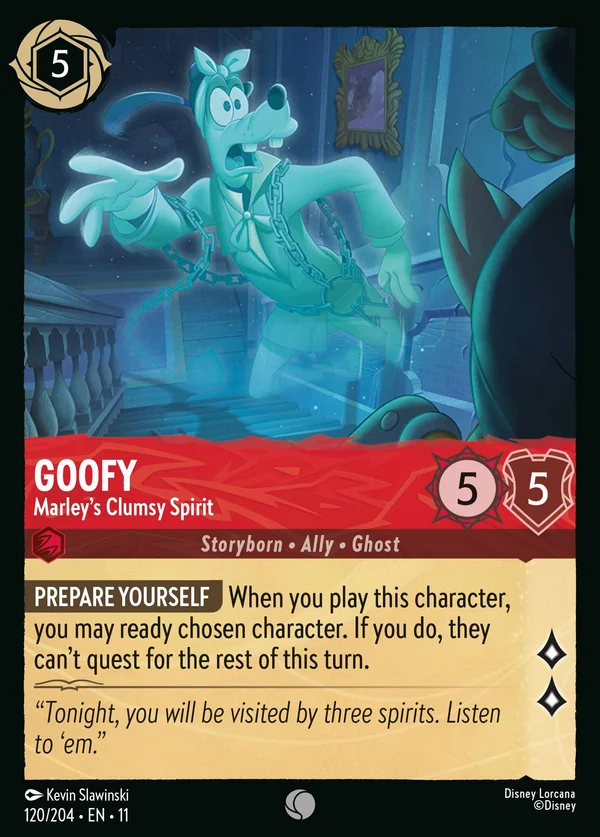 Goofy - Marley's Clumsy Spirit — Disney Lorcana Character card from Winterspell
