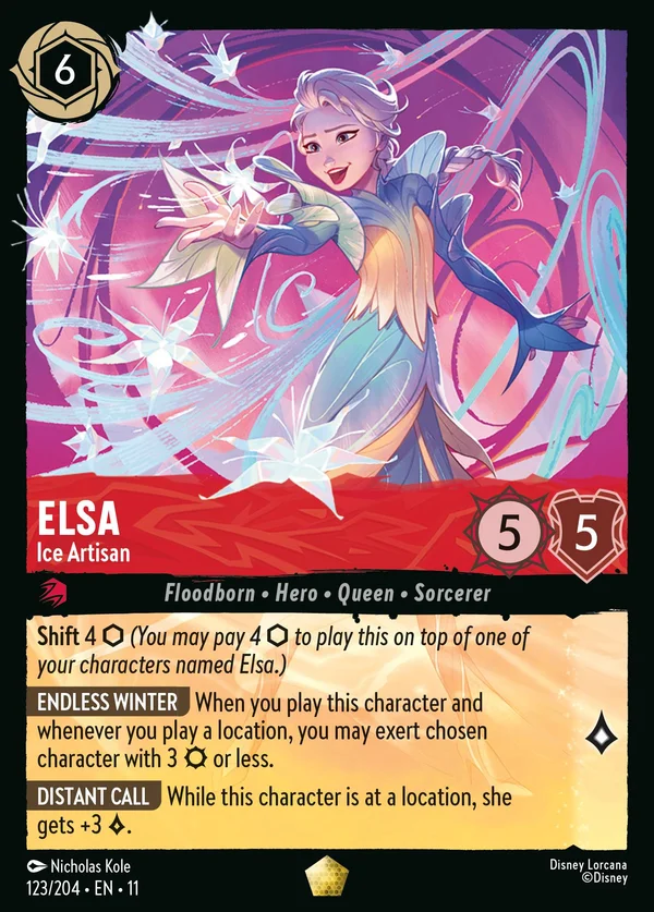 Elsa - Artigiana del Ghiaccio — Disney Lorcana Personaggio card from Winterspell