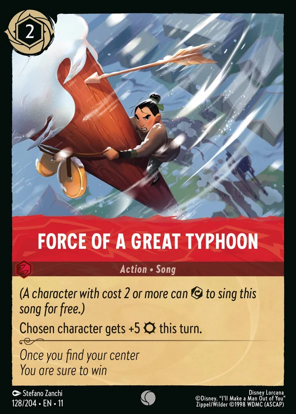 Un Uomo Vero Senza Timori — Disney Lorcana Azione card from Winterspell