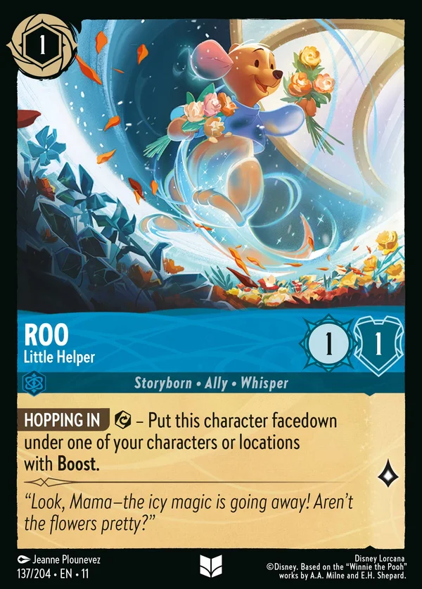Roo - Little Helper — Disney Lorcana Character card from Winterspell