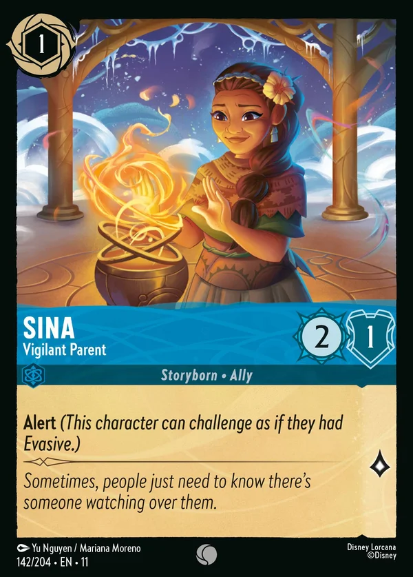 Sina - Vigilant Parent — Disney Lorcana Character card from Winterspell