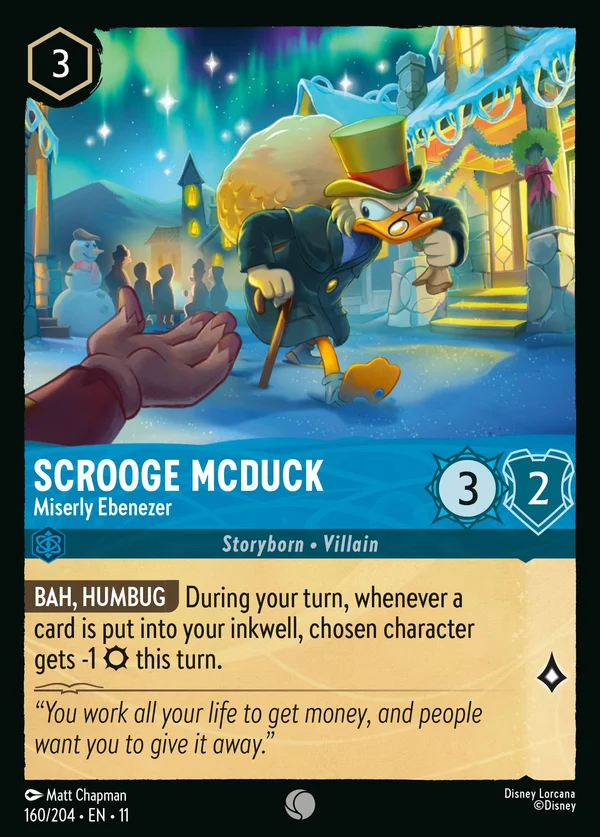 Paperon de' Paperoni - Ebenezer Spilorcio — Disney Lorcana Personaggio card from Winterspell