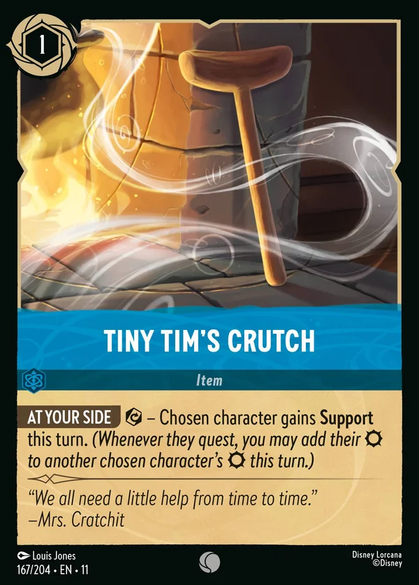 Stampella del Piccolo Tim — Disney Lorcana Oggetto card from Winterspell
