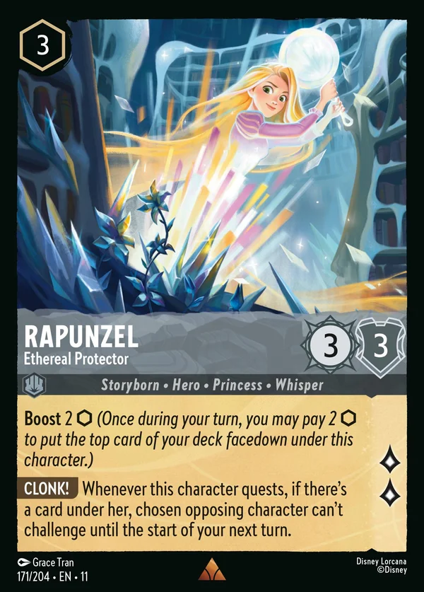 Rapunzel - Protettrice Eterea — Disney Lorcana Personaggio card from Winterspell