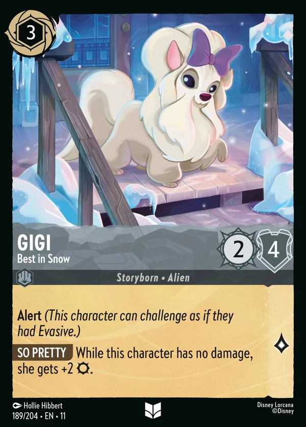 Gigi - La Migliore sulla Neve — Disney Lorcana Personaggio card from Winterspell