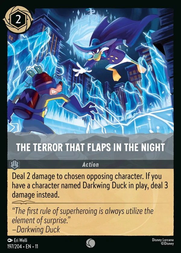 Il Terrore che Svolazza nella Notte — Disney Lorcana Azione card from Winterspell