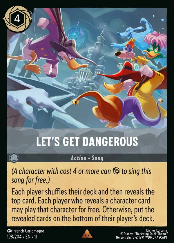 Dagli Addosso, Duck — Disney Lorcana Azione card from Winterspell