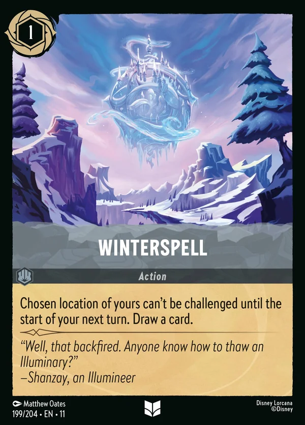 Incanto d'Inverno — Disney Lorcana Azione card from Winterspell
