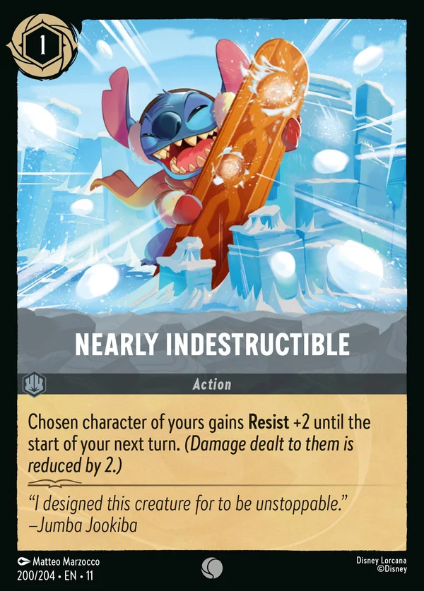 Nearly Indestructible — Disney Lorcana Action card from Winterspell