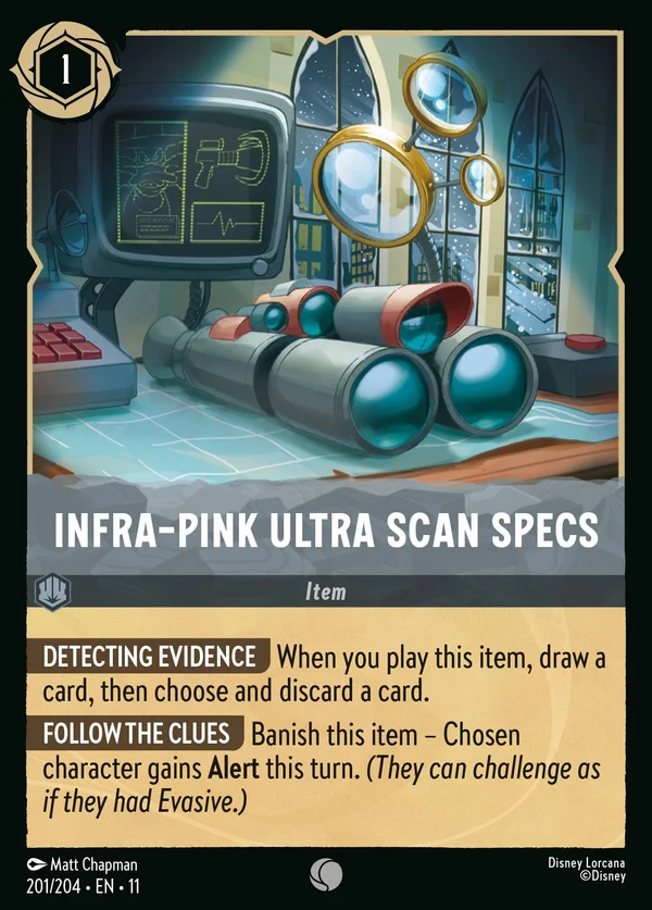 Ultra Occhiali a Raggi Infrarosa — Disney Lorcana Oggetto card from Winterspell
