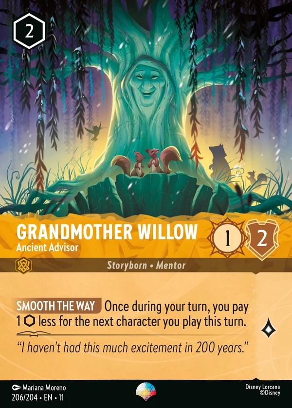 Nonna Salice - Antica Consigliera — Disney Lorcana Personaggio card from Winterspell