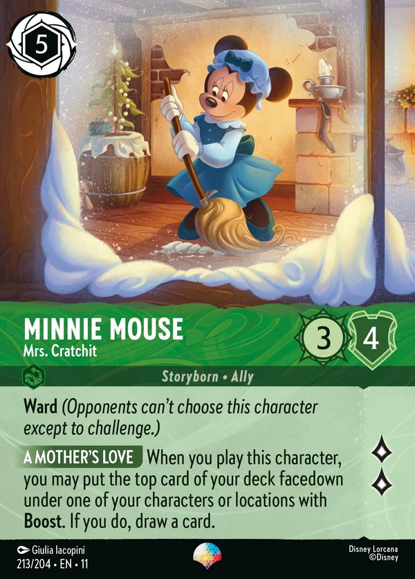 Minni - Signora Cratchit — Disney Lorcana Personaggio card from Winterspell