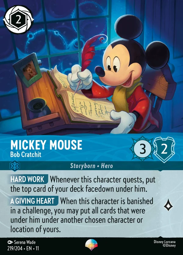Topolino - Bob Cratchit — Disney Lorcana Personaggio card from Winterspell