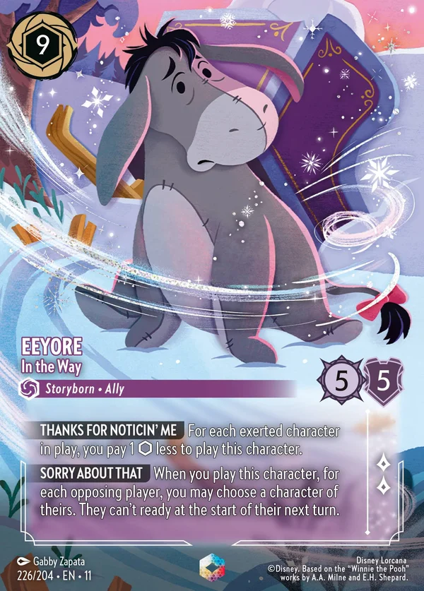 Ih-Oh - In Mezzo — Disney Lorcana Personaggio card from Winterspell