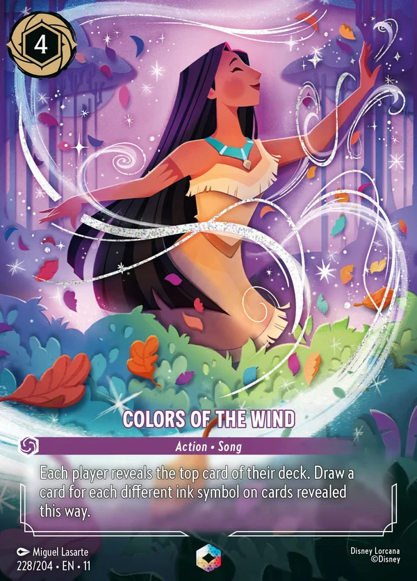 Colors of the Wind — Disney Lorcana Action card from Winterspell