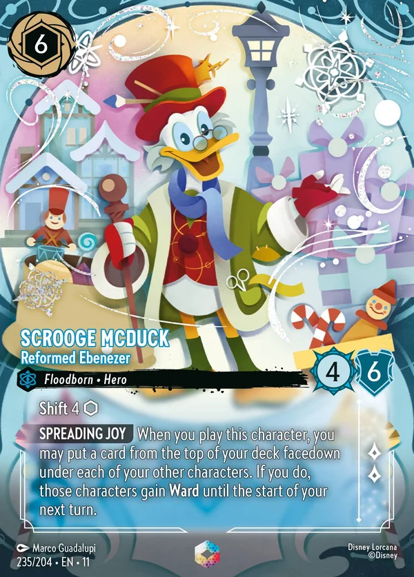 Paperon de' Paperoni - Ebenezer Redento — Disney Lorcana Personaggio card from Winterspell
