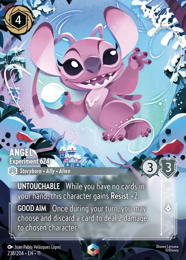 Angel - Experiment 624 — Disney Lorcana Character card from Winterspell