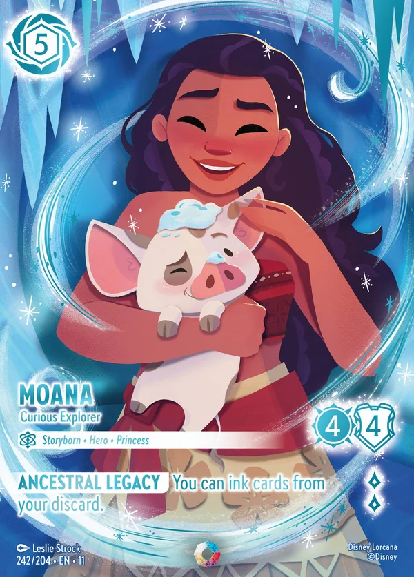 Moana - Curious Explorer — Disney Lorcana Character card from Winterspell