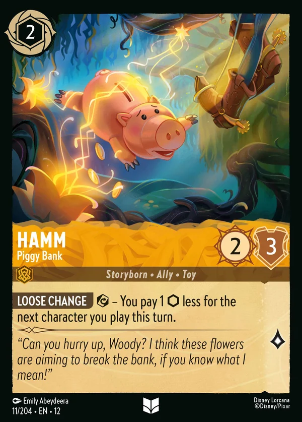 Hamm - Piggy Bank — Disney Lorcana Character card from Wilds Unknown