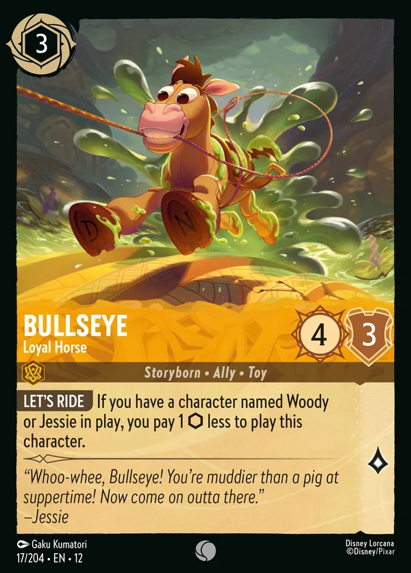 Bullseye - Loyal Horse — Disney Lorcana Character card from Wilds Unknown