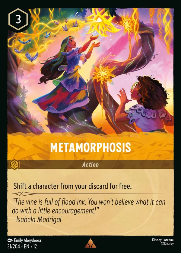 Metamorphosis — Disney Lorcana Action card from Wilds Unknown