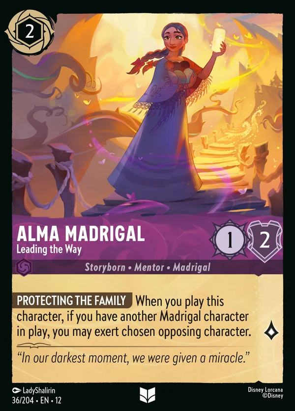 Alma Madrigal - Leading the Way — Disney Lorcana Character card from Wilds Unknown