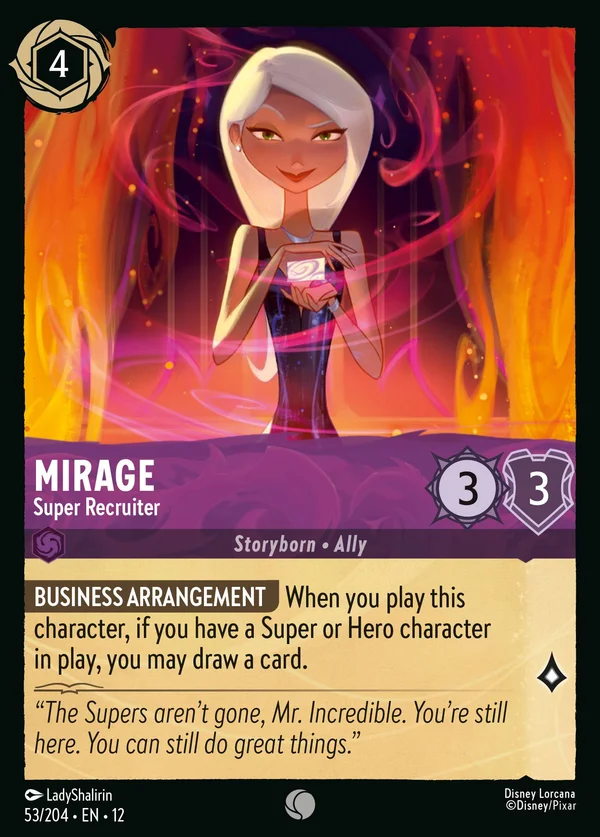 Mirage - Super Recruiter — Disney Lorcana Character card from Wilds Unknown
