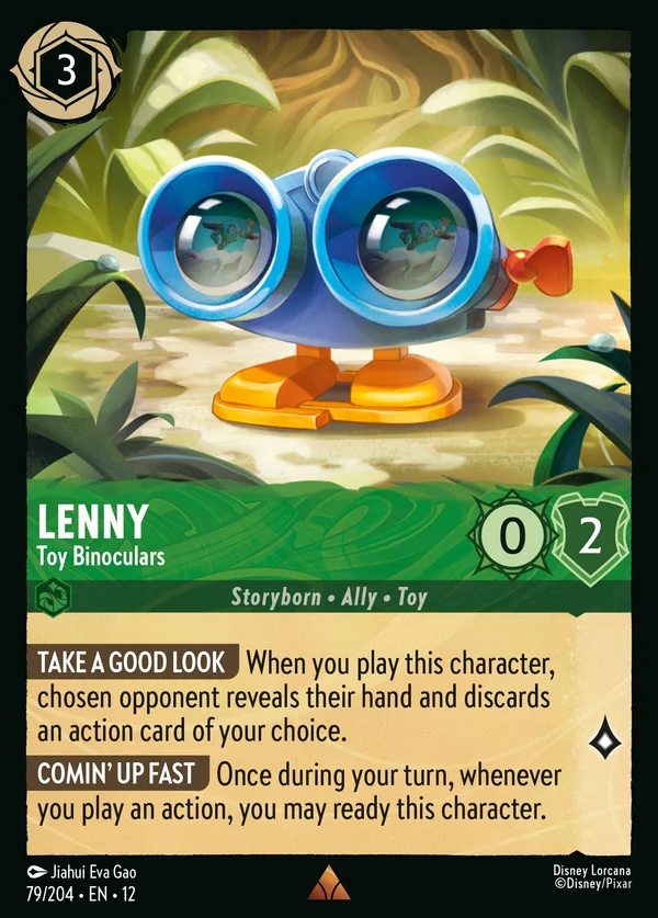 Lenny - Toy Binoculars — Disney Lorcana Character card from Wilds Unknown