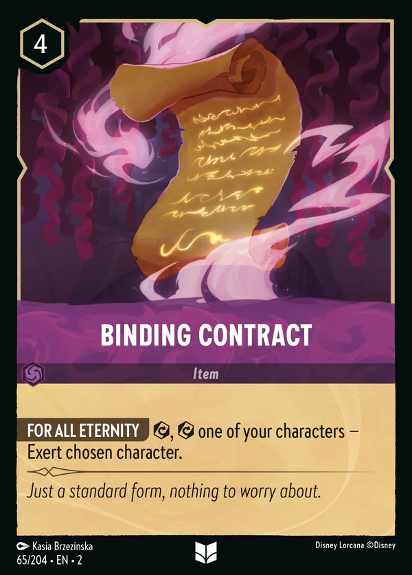 Binding Contract — Disney Lorcana Item card from Rise of the Floodborn