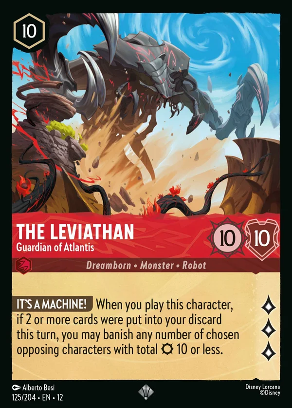 The Leviathan - Guardian of Atlantis — Disney Lorcana Character card from Wilds Unknown