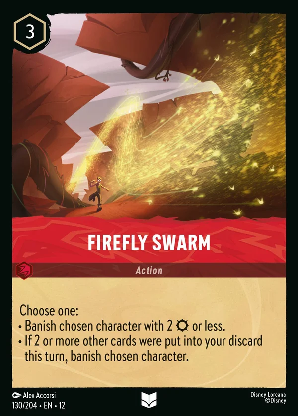 Firefly Swarm — Disney Lorcana Action card from Wilds Unknown