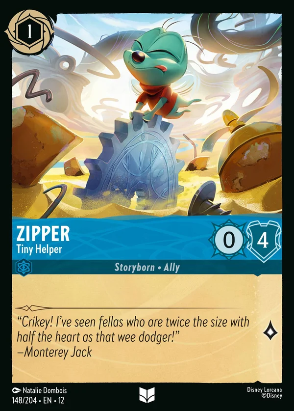 Zipper - Tiny Helper — Disney Lorcana Character card from Wilds Unknown